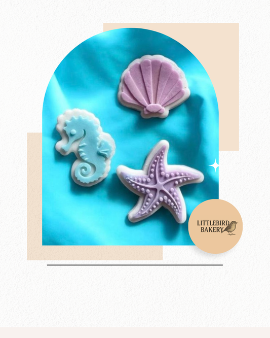 Mini Mermaid Cookie Cutter & Stamps