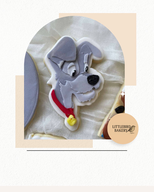 Scruffy dog cookie cutter and stamp