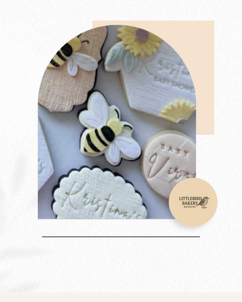 Honey Bee cookie cutter and stamp