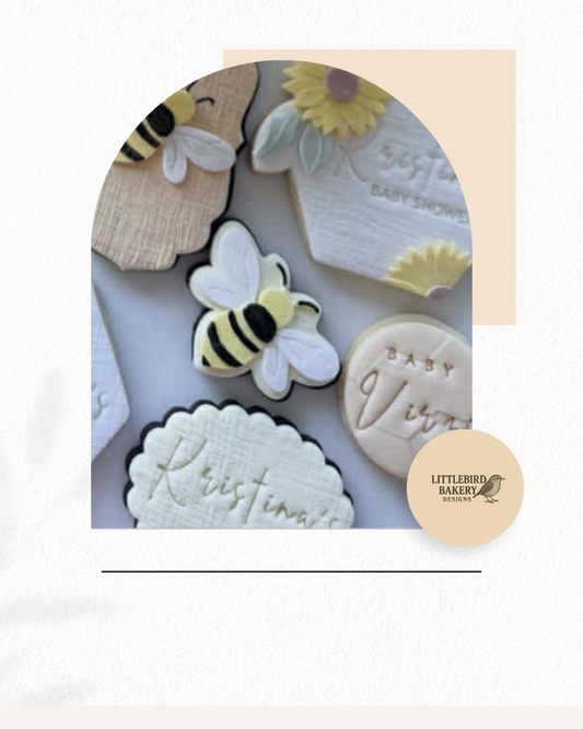 Honey Bee cookie cutter and stamp