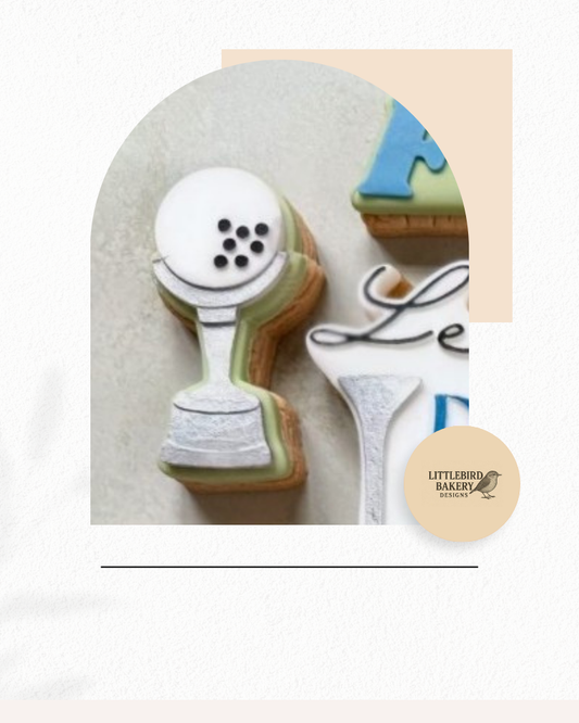 golf trophy cookie cutter and stamp
