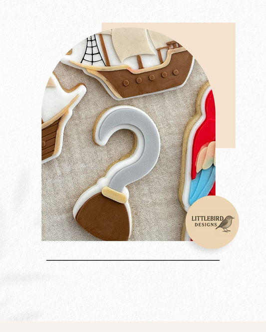 Pirate hook cookie cutter and stamp