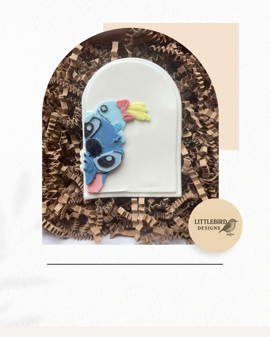 Stitch and Scrump cookie cutter and stamp