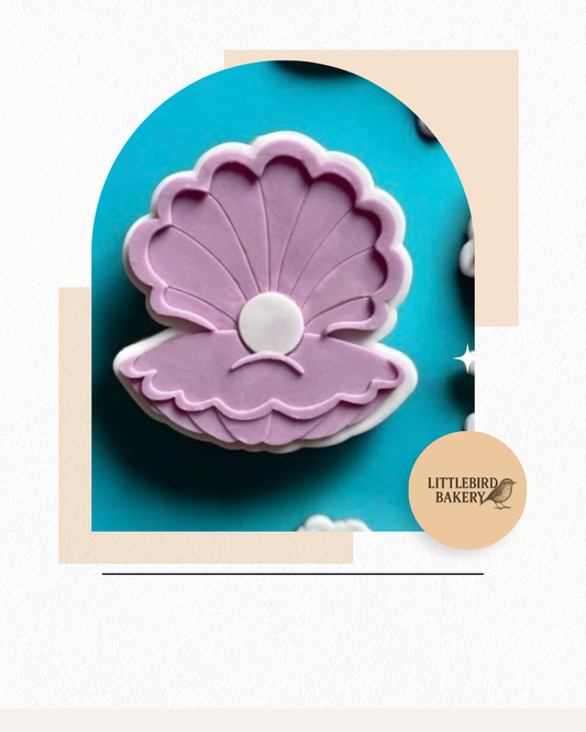 Clam Shell Cookie Cutter & Stamp