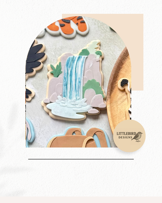 Waterfall cutter and stamp