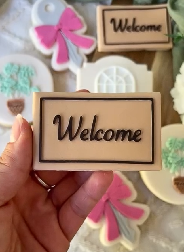 Welcome Mat Cookie Cutter & Stamp