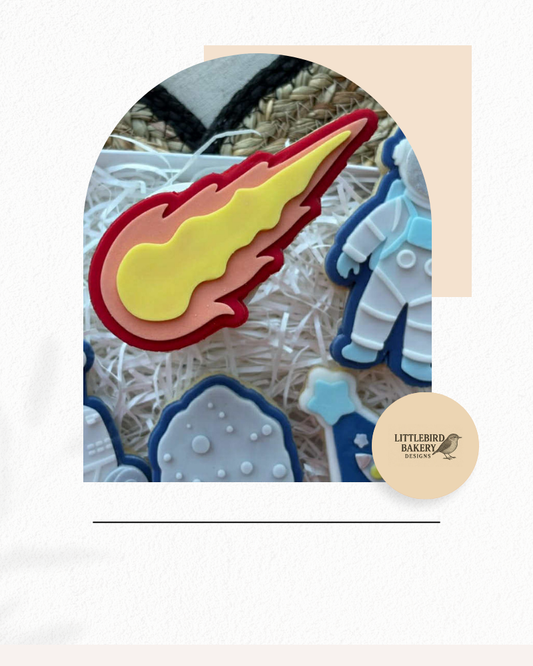 Asteroid cookie cutter and stamp