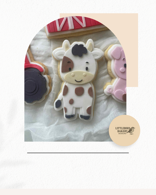 Cow cookie cutter and stamp