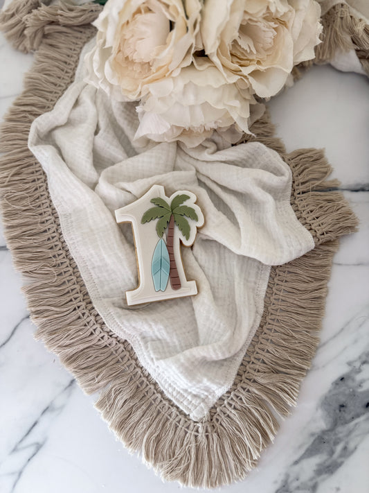 1 With palm tree - Cookie Cutter & Stamp
