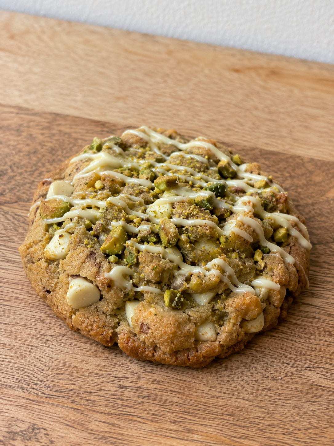 Gluten Free Pistachio Stuffed NYC Cookie