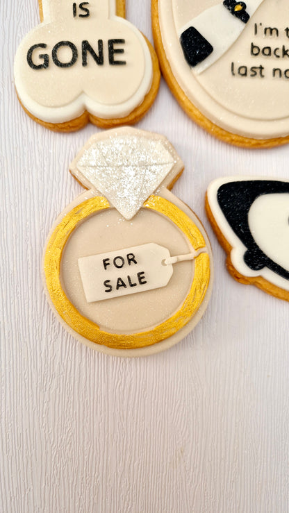 Ring for Sale cookie cutter and stamp