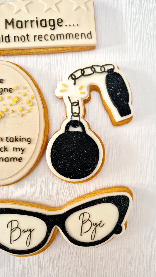 Ball & Chain cookie cutter and stamp