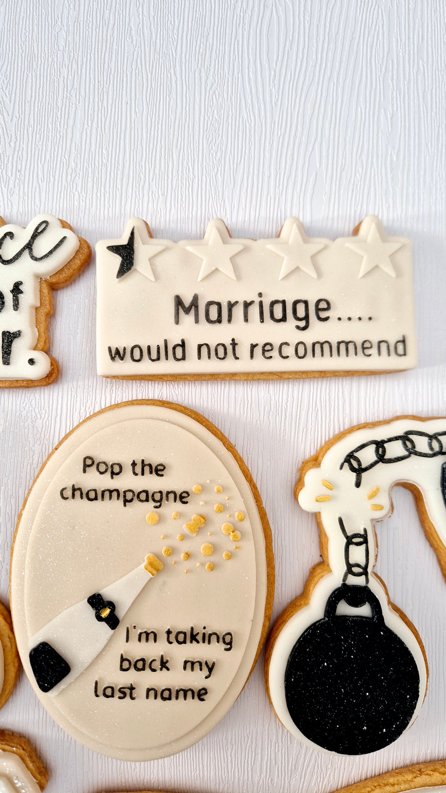 Marriage would not recommend  cookie cutter and stamp
