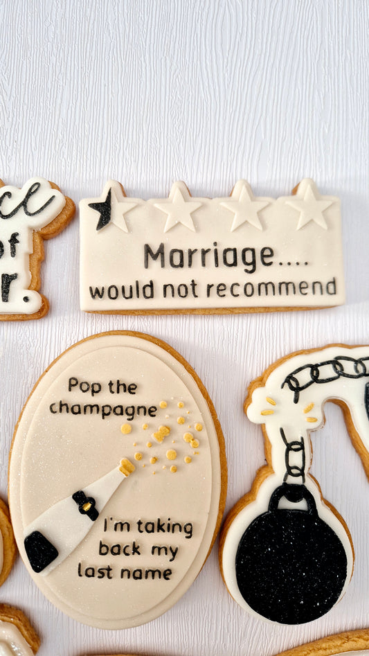 Marriage would not recommend  cookie cutter and stamp
