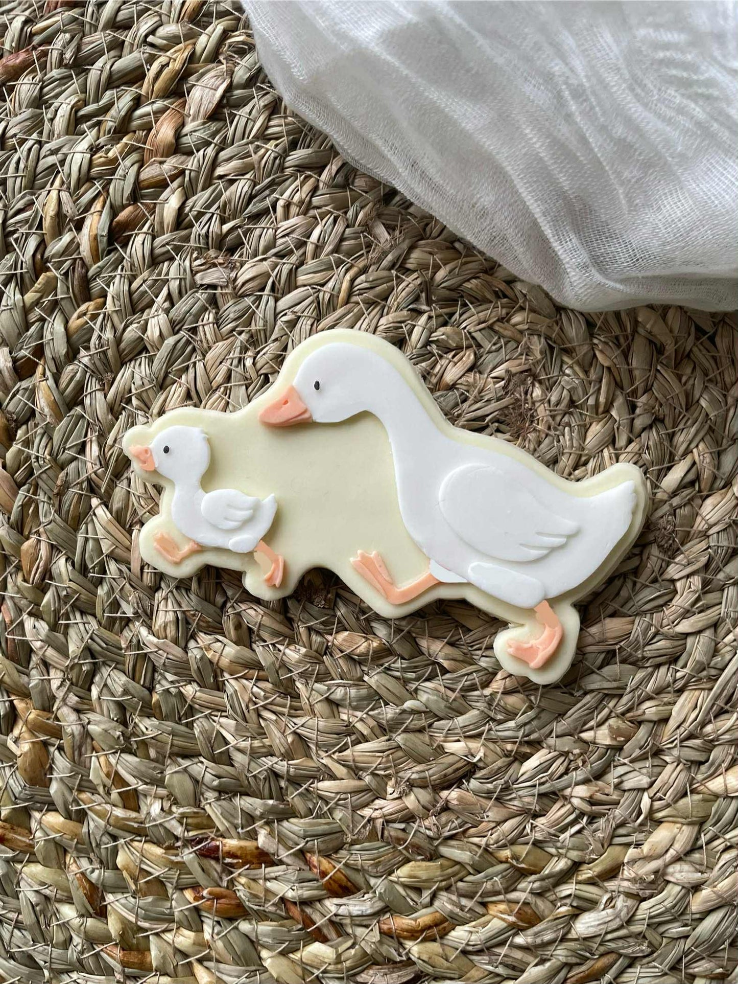 Mother Goose & Gosling Cookie Cutter & Stamp