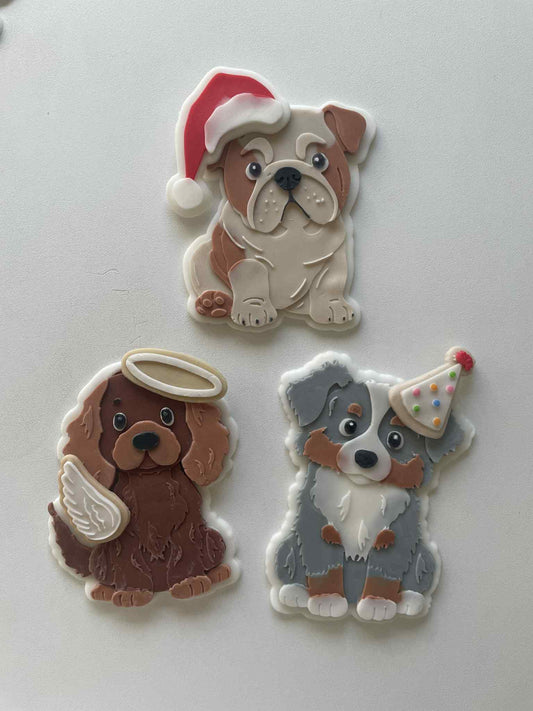 Trio of mini hats cookie cutter and stamp