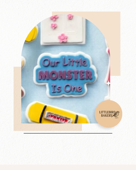 Our Little Monster cookie cutter & stamp