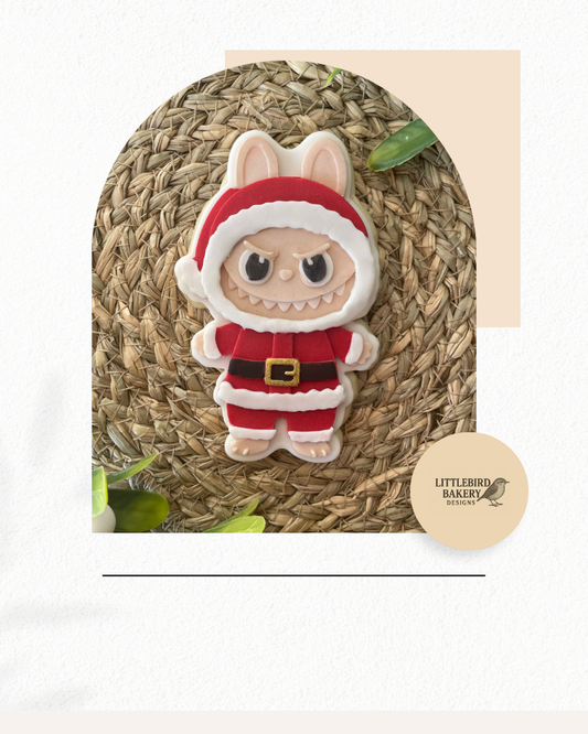Santa bunny monster cookie cutter and stamp
