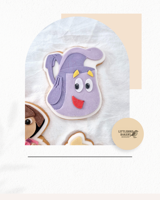 Backpack cookie cutter and stamp