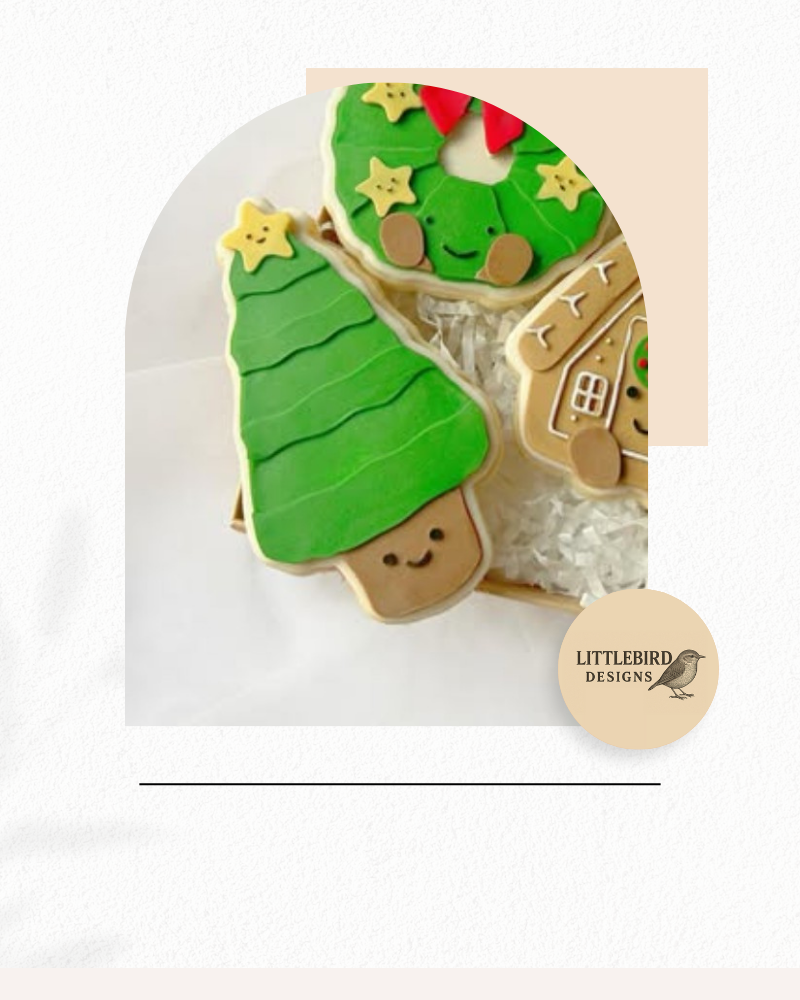 Christmas Tree plush cookie cutter and stamp