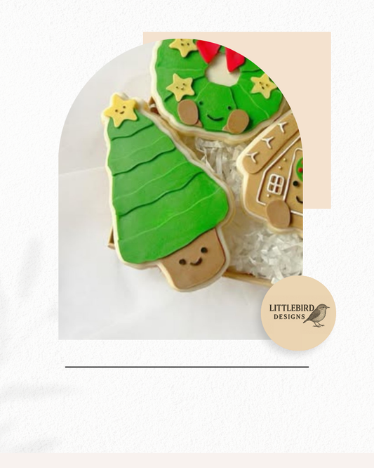Christmas Tree plush cookie cutter and stamp