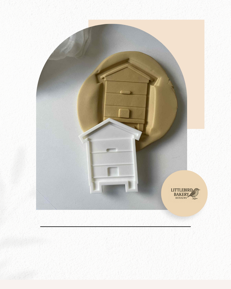 Beehive cookie cutter and stamp