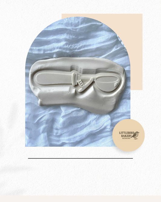 Ice cream scoop cookie cutter and stamp