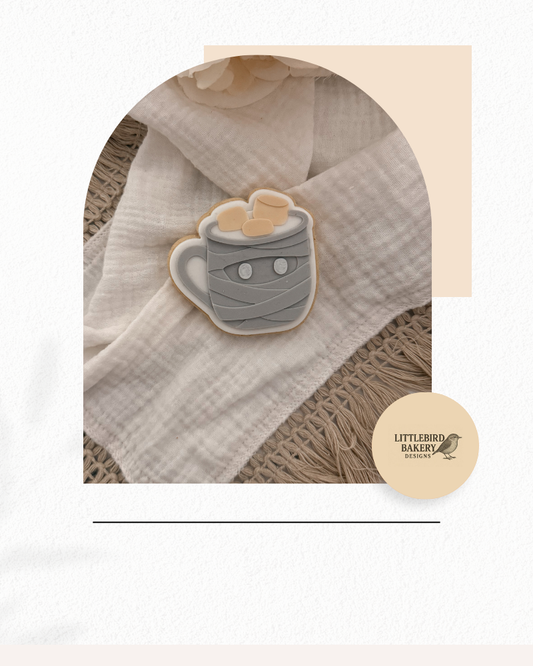 Mummy mug cookie cutter and stamp