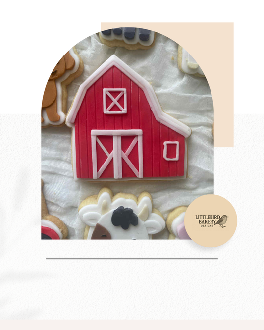 Barn cookie cutter and stamp