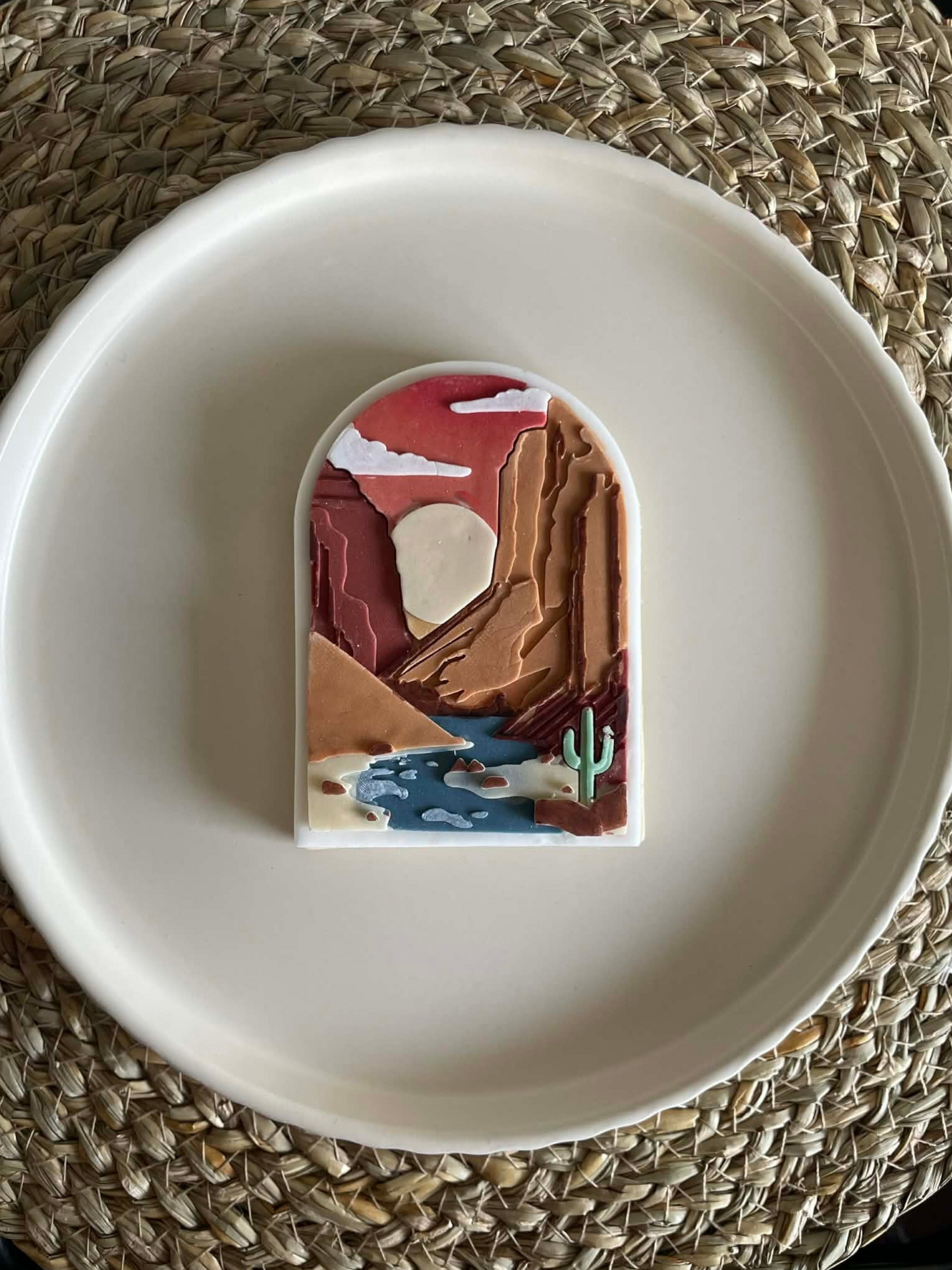 Arch canyon scene - Cookie Cutter & Stamp