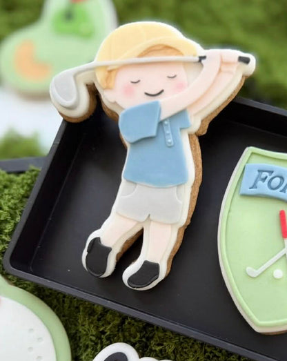 Golf Boy Cookie Cutter & Stamp
