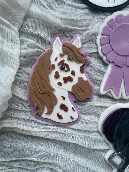 Speckled horse head - Cookie Cutter & Stamp