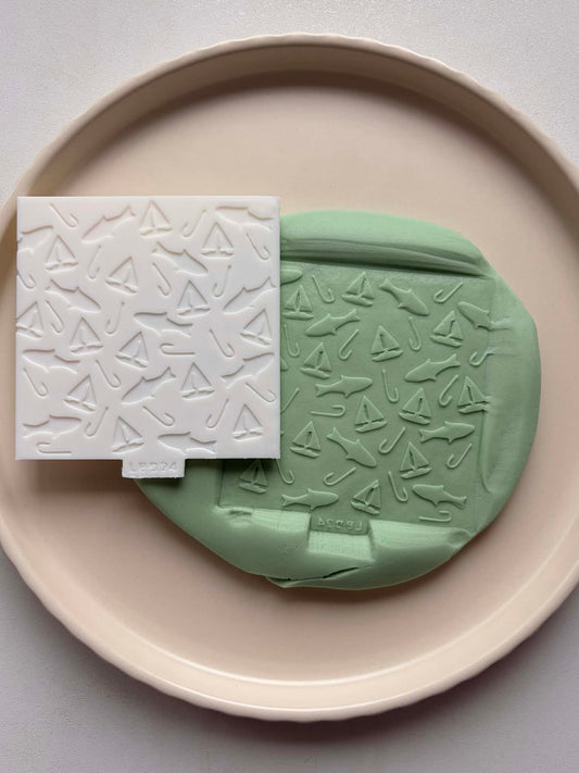 fishing plate - Cookie Stamp