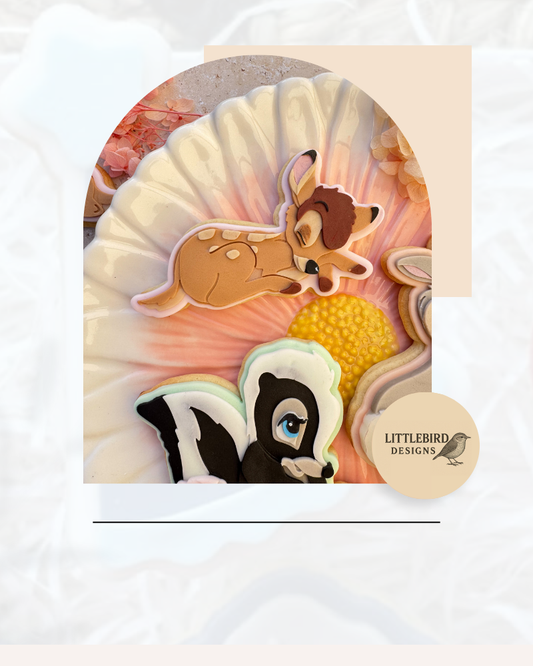 Sleeping Deer cookie cutter and stamp