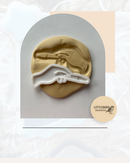 Pregnancy test cookie cutter and stamp