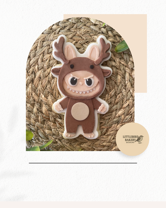 Reindeer bunny monster cookie cutter and stamp