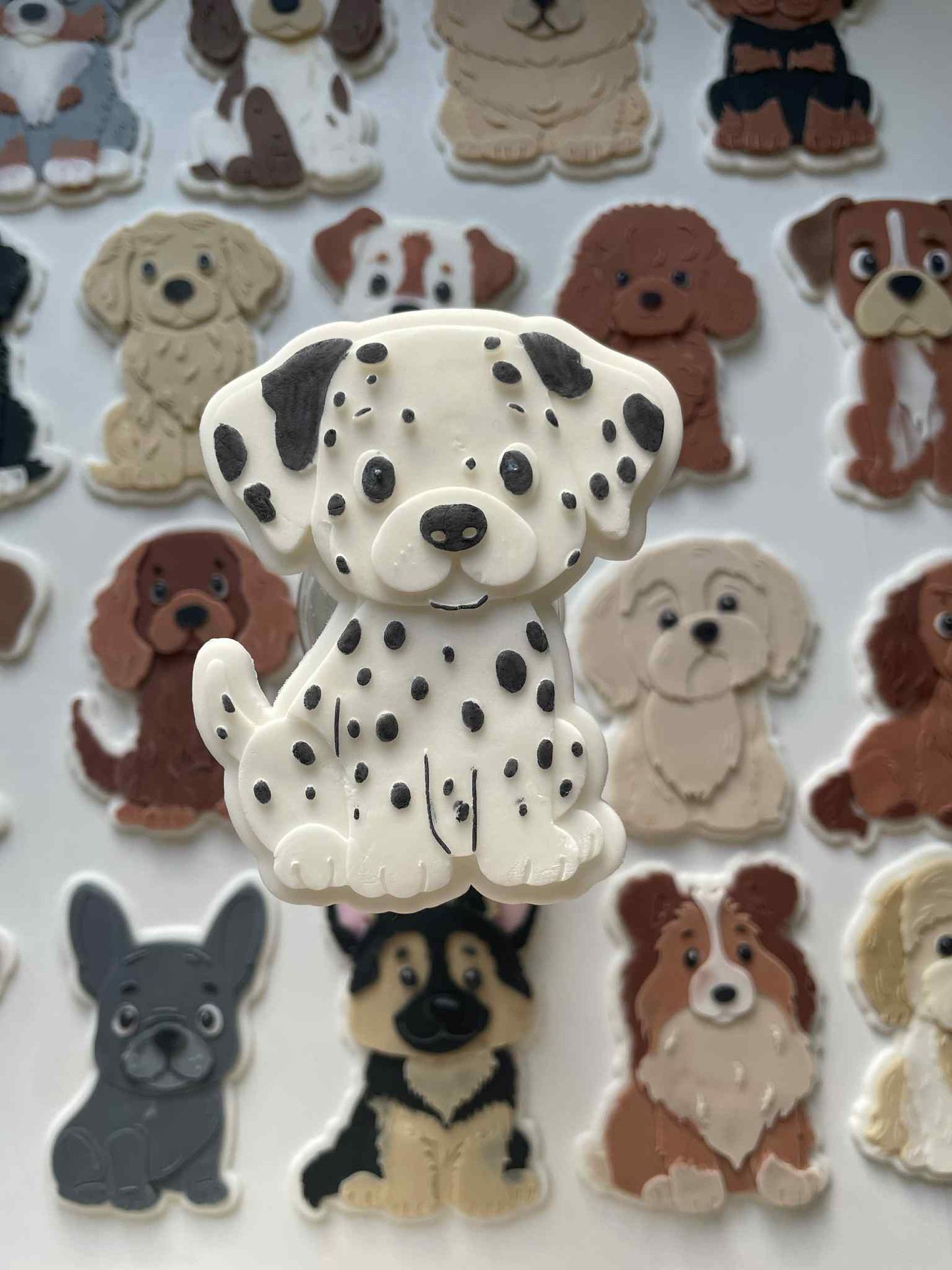 Dalmatian cookie cutter and stamp