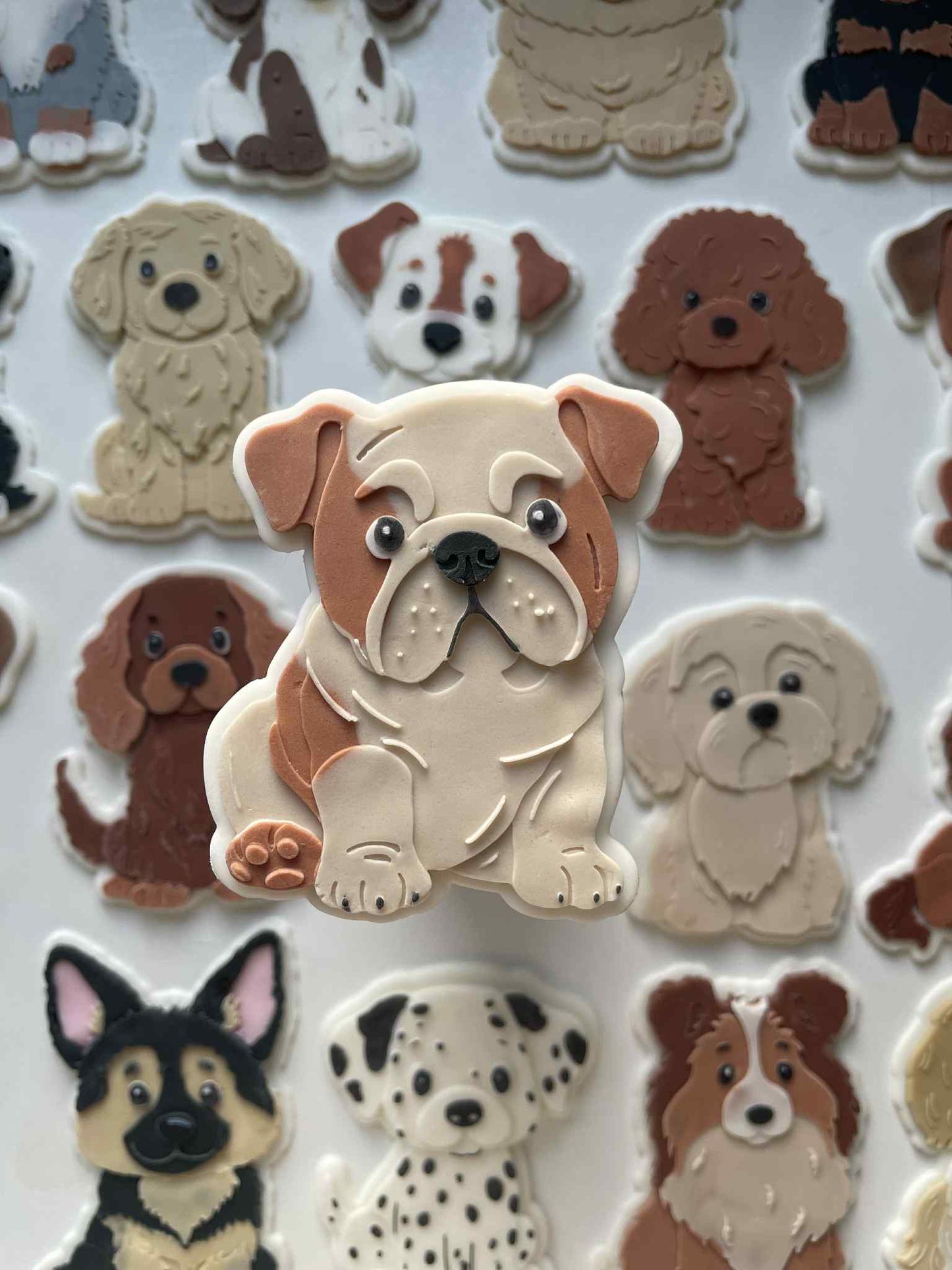 English Bulldog cookie cutter and stamp