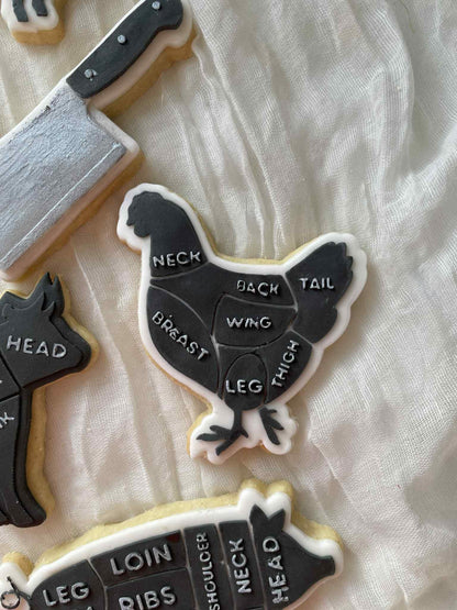 Butchers chicken chart - Cookie Cutter & Stamp