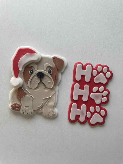 Ho Ho Ho cookie cutter and stamp