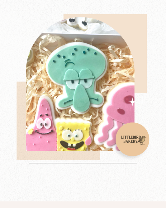 Angry squid cookie cutter and stamp