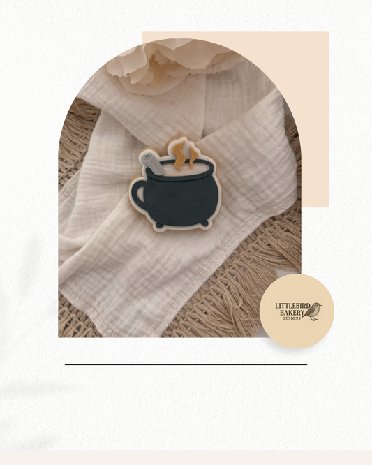Cauldron mug cookie cutter and stamp