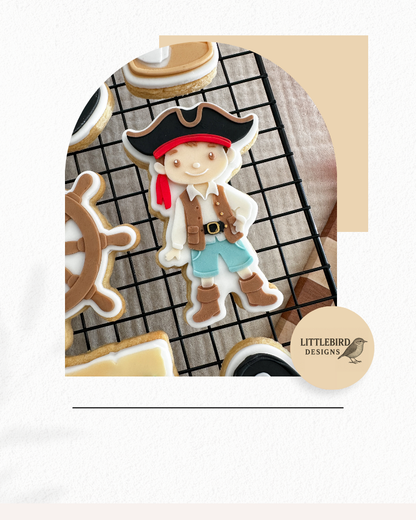 Pirate Boy cookie cutter and stamp