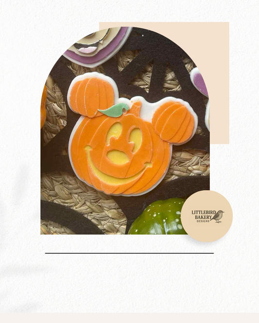 Pumpkin cookie cutter and stamp