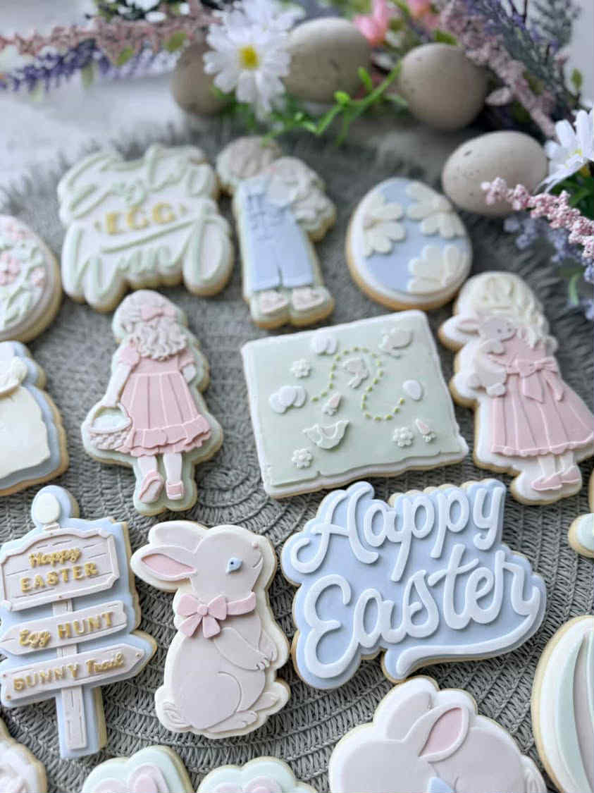 Boy with easter basket - Cookie Cutter & Stamp