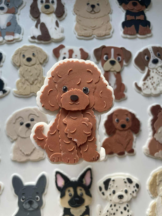 Poodle cookie cutter and stamp