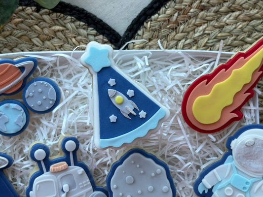 rocket hat cookie cutter and stamp
