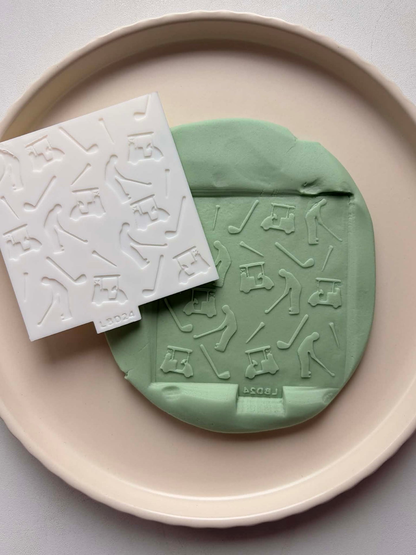 Golf plate - Cookie Stamp