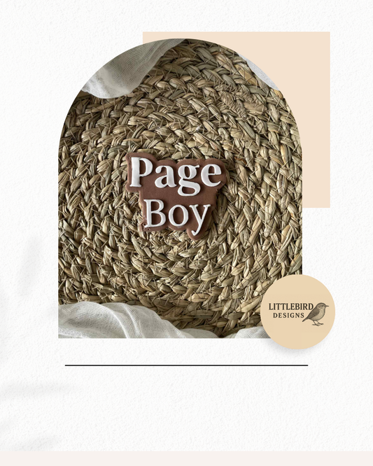 Page Boy  cookie cutter and stamp