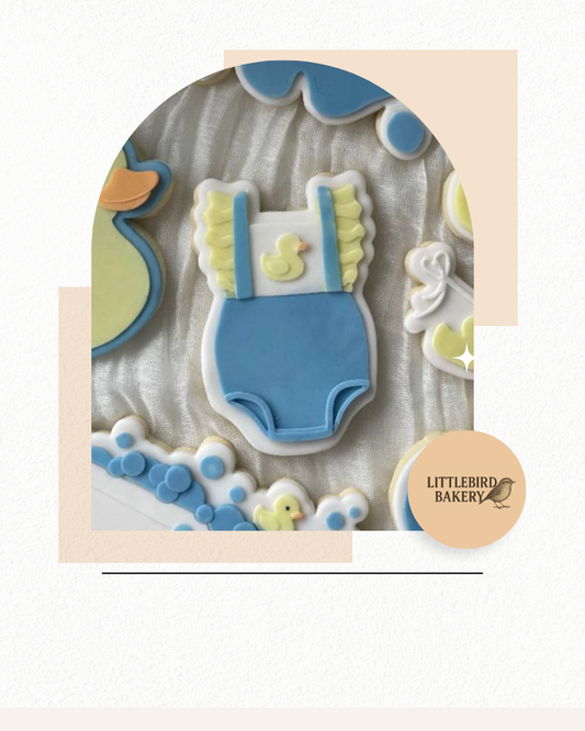 Duck romper cookie cutter & stamp